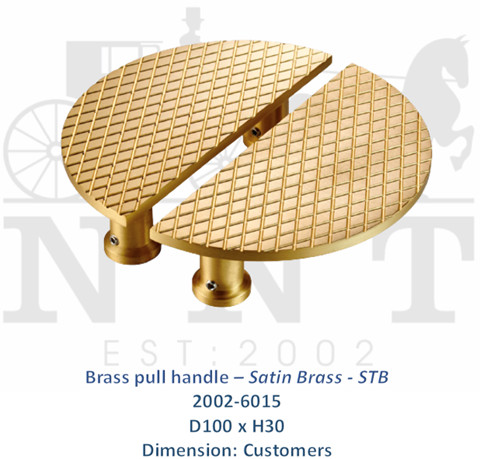 Brass PullHandle - Satin Brass - STB 2002-6015