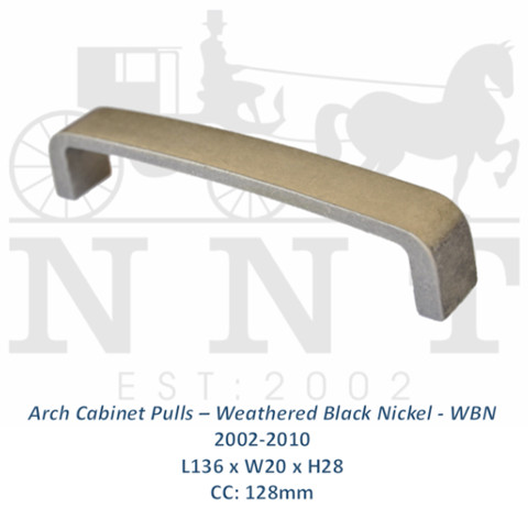 Arch Cabinet Pulls - Weathered Black Nikel - WBN 2002-2010