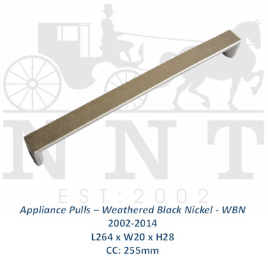 Appliance Pulls - Weathered Black Nikel - WBN 2002-2019
