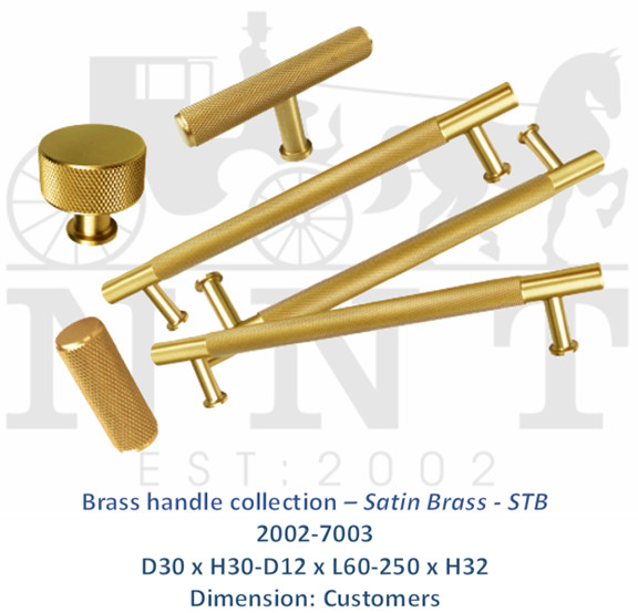Brass Handle Collection - Satin Brass - STB 2002-7003