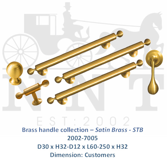 Brass Handle Collection - Satin Brass - STB 2002-7005