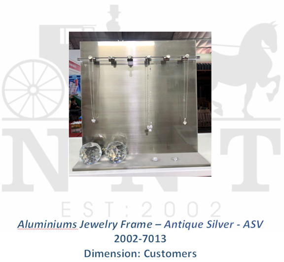 Aluminiums Jewelry frame - Antique Silver - ASV 2002-7013