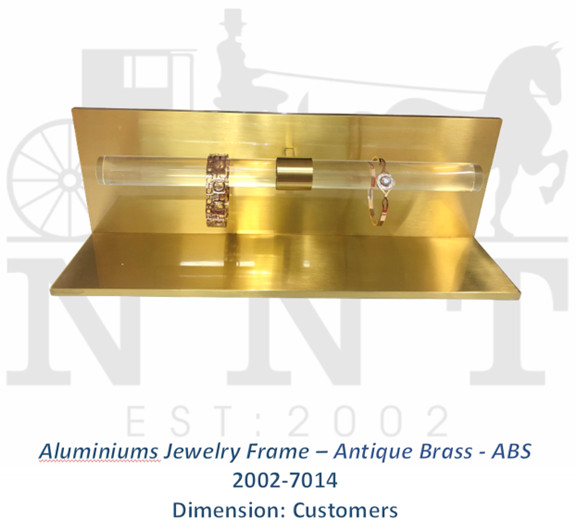 Aluminiums Jewelry frame - Antique Brass - ASV 2002-7014