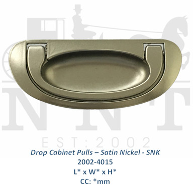 Drop Cabinet Pulls - Satin Nickel - SNK 2002-4015